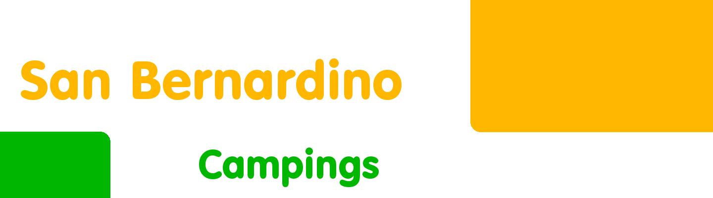 Best campings in San Bernardino - Rating & Reviews